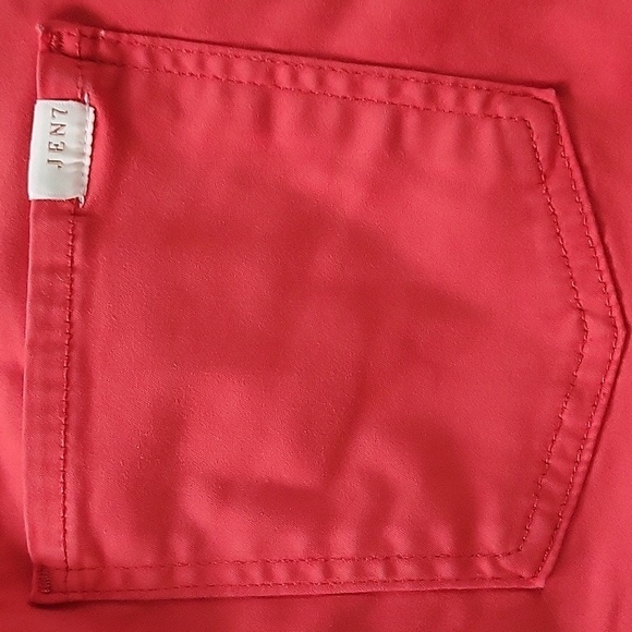 JEN7 Cropped Skinny Red Pants - Picture 8 of 9